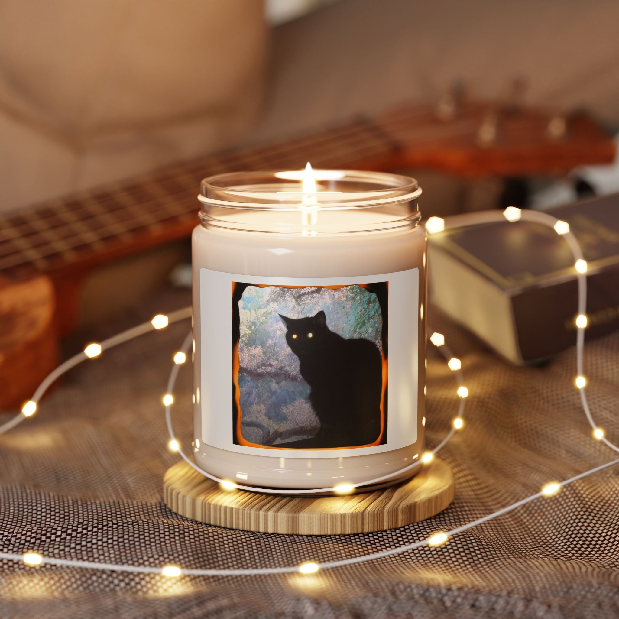 Black Cat Soy Candle – 9oz Scented Jar Candle