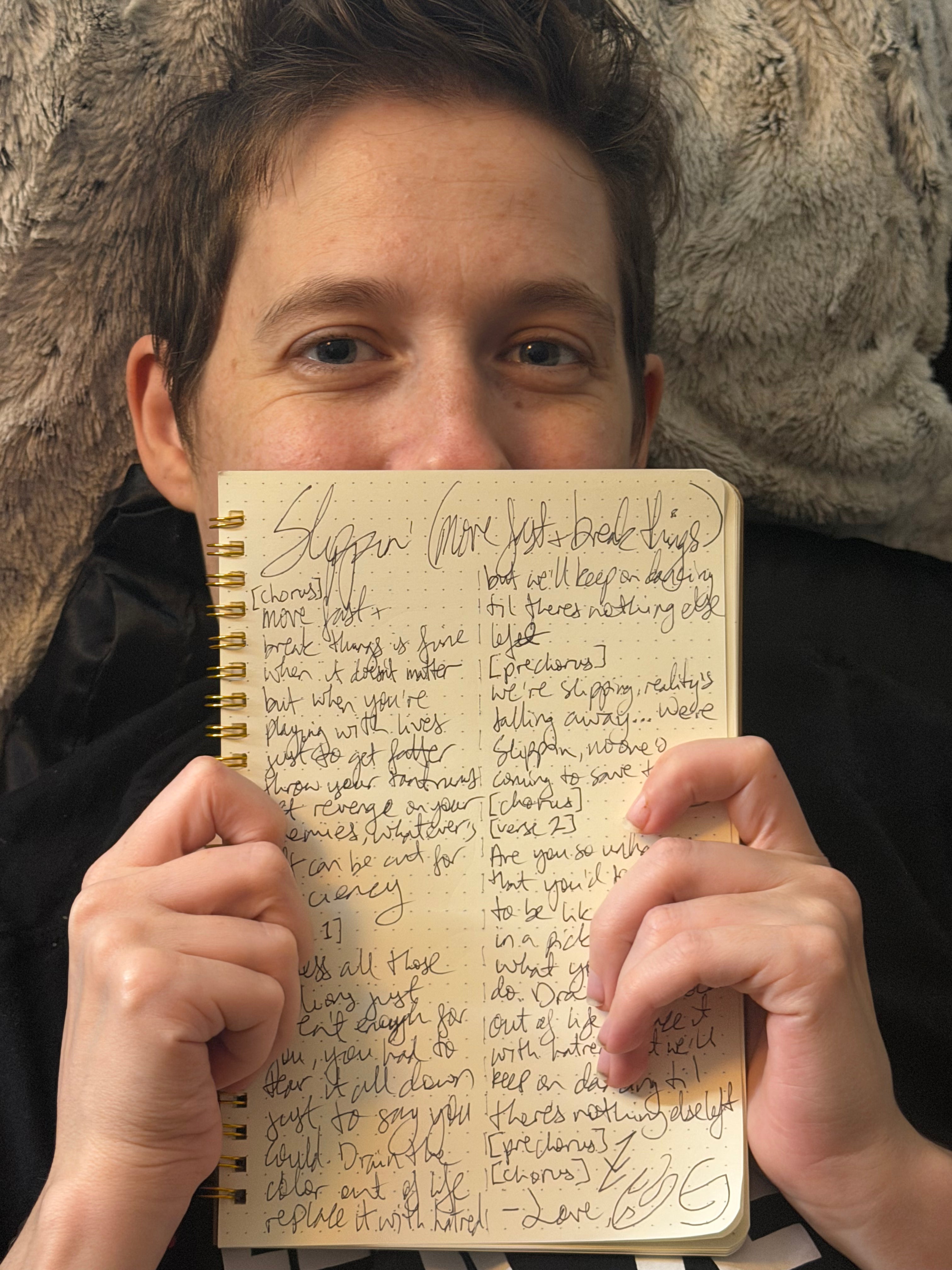 Hand-Written Lyric Sheet